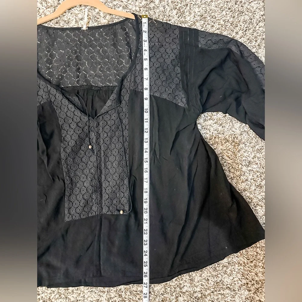 FREE PEOPLE Moon River Easy Top Women’s Black Size Medium